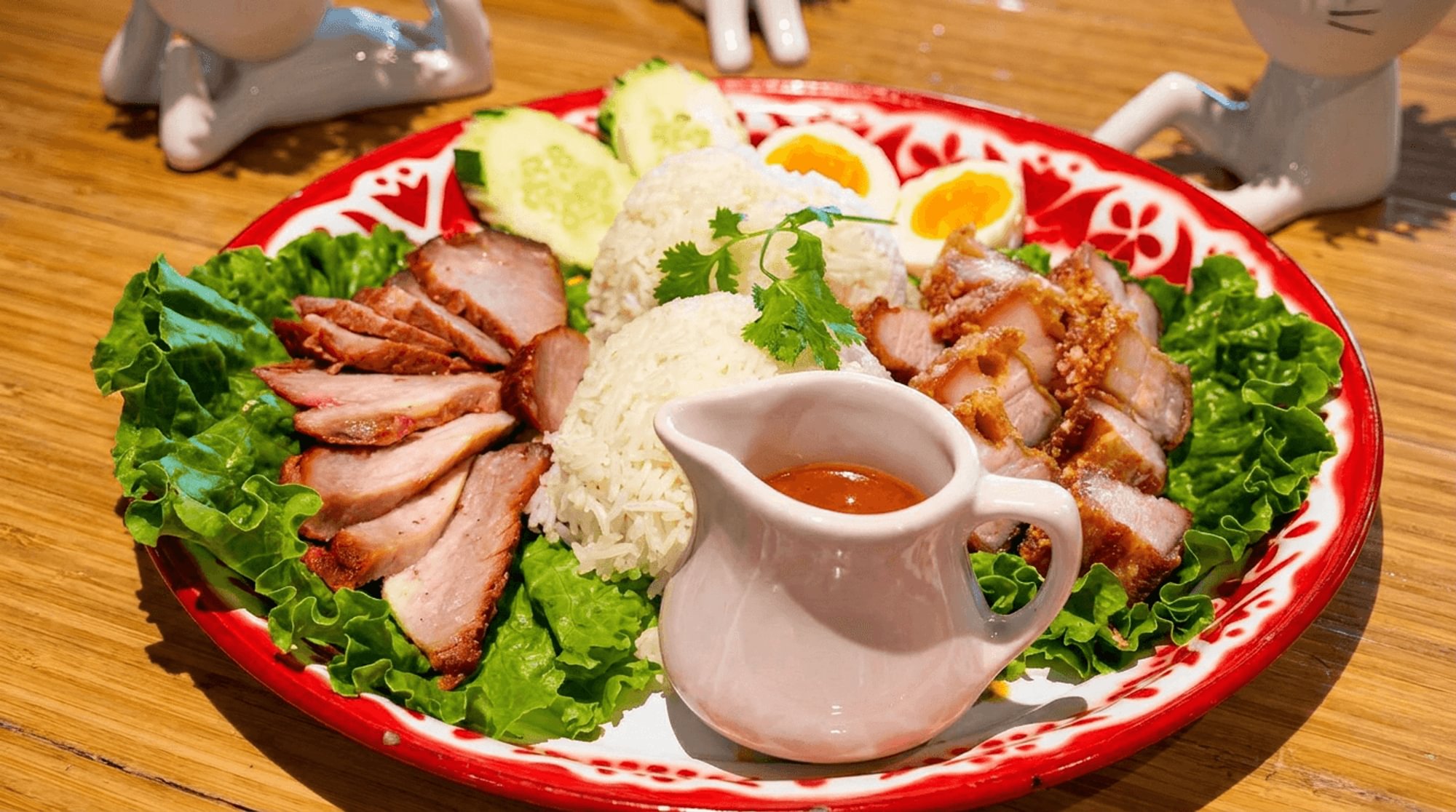 BBQ Pork, Crispy Pork Belly & Rice