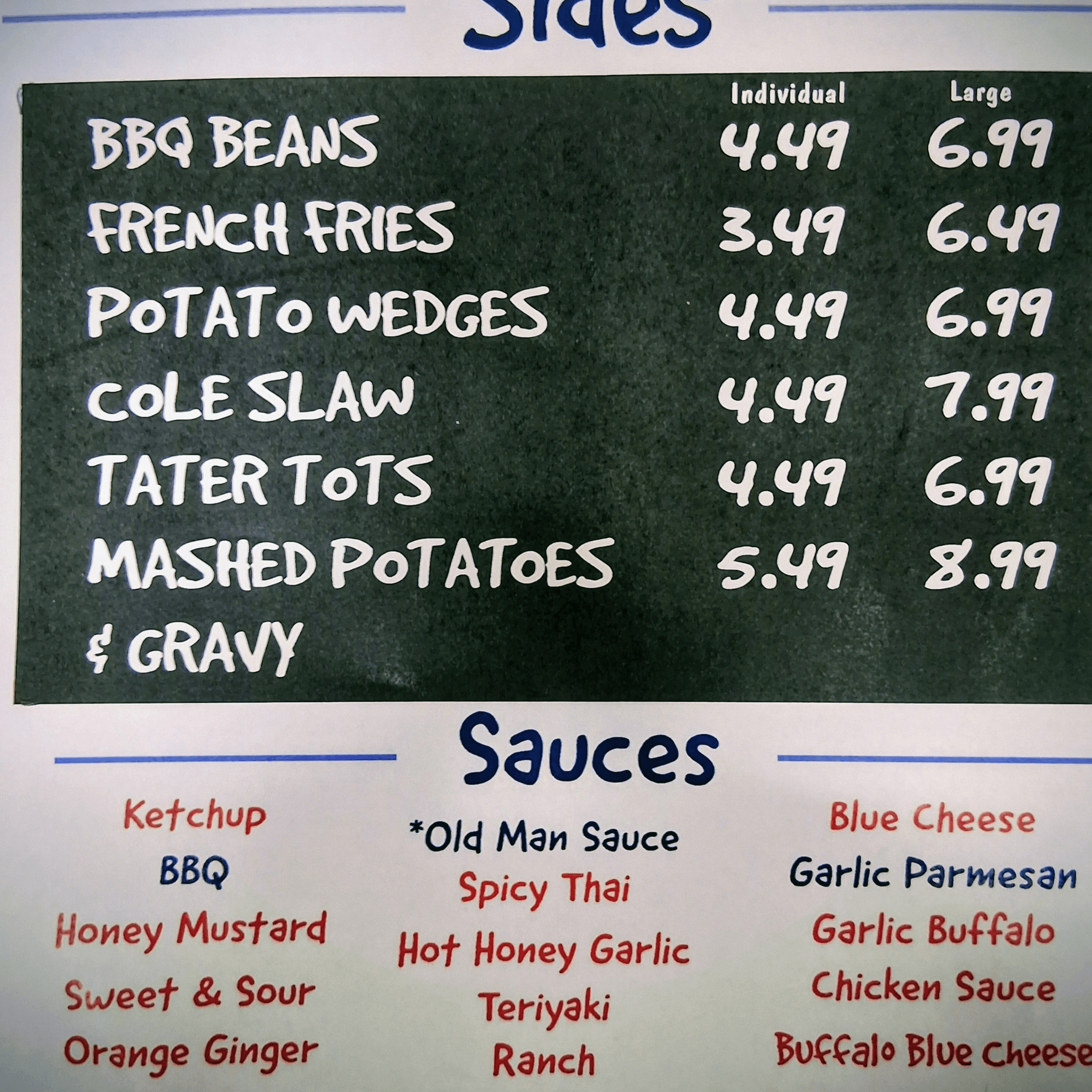 SM. French Fries   1/2 pound