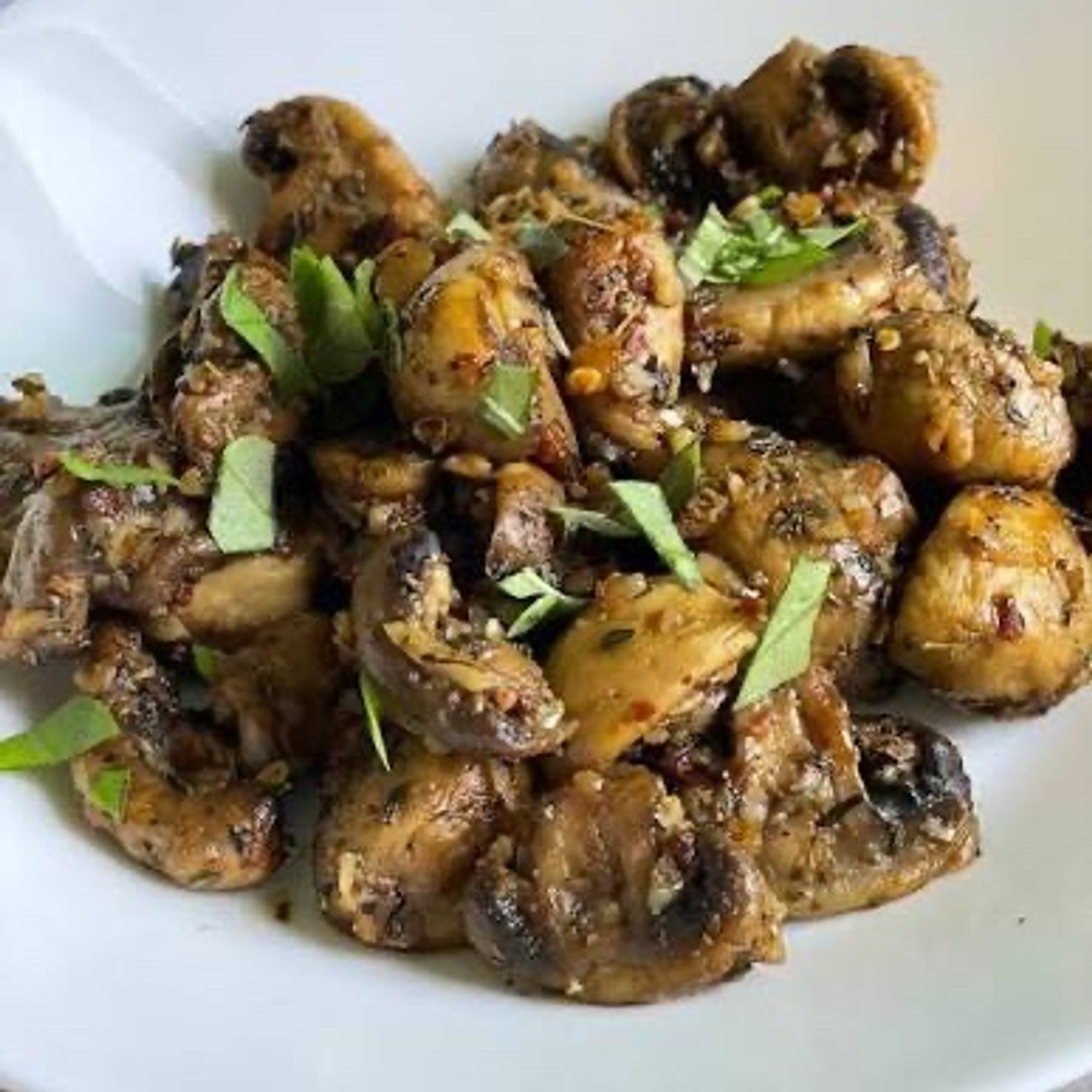 Mushroom Pepper Fry