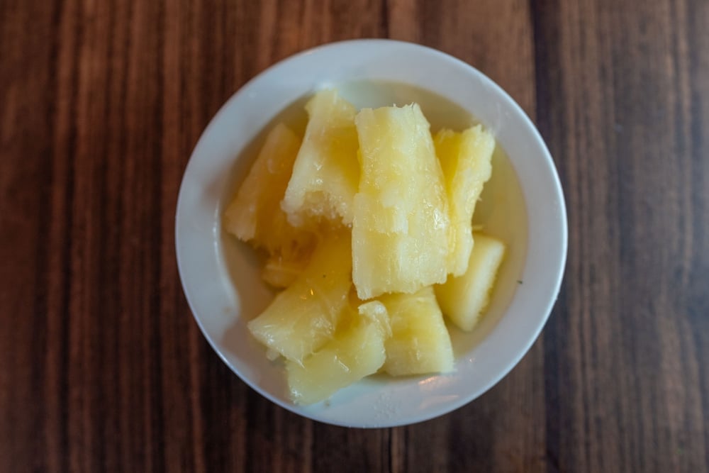 Yuca with Mojo Sauce