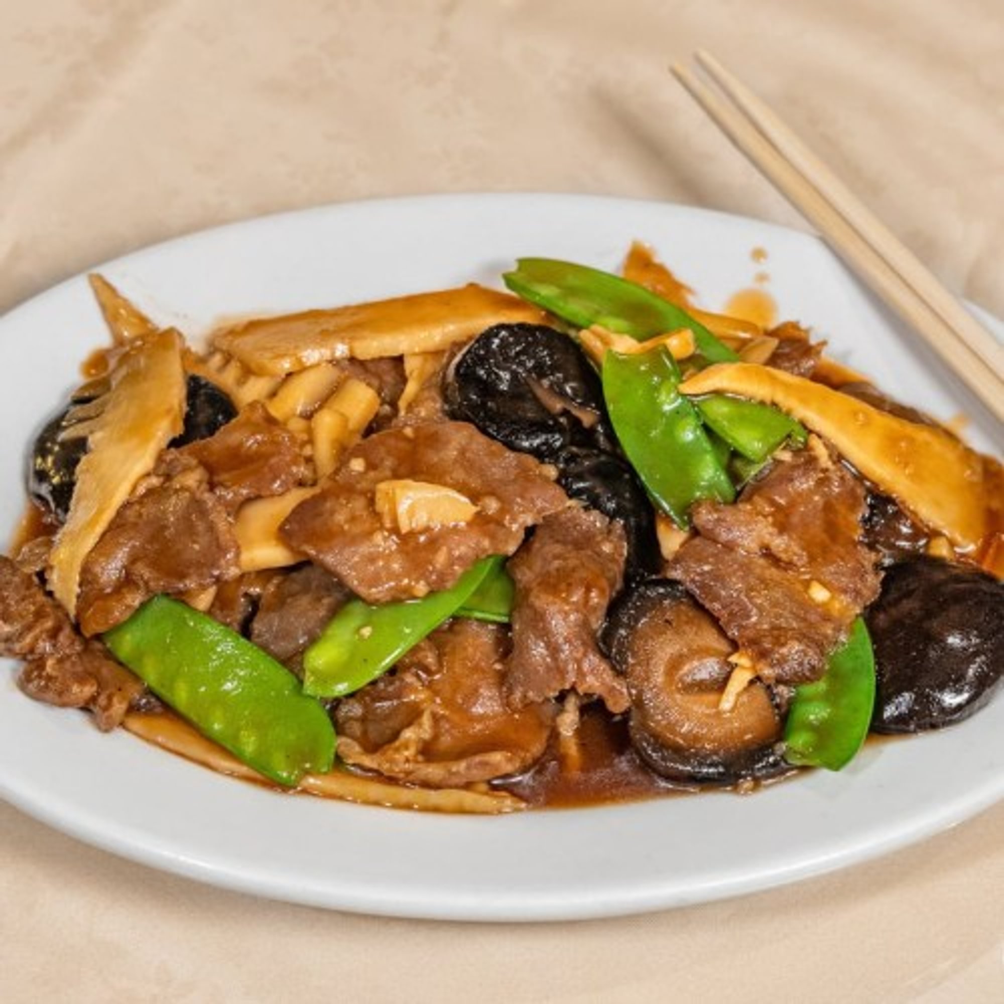 Beef Bamboo Shoots & Mushrooms