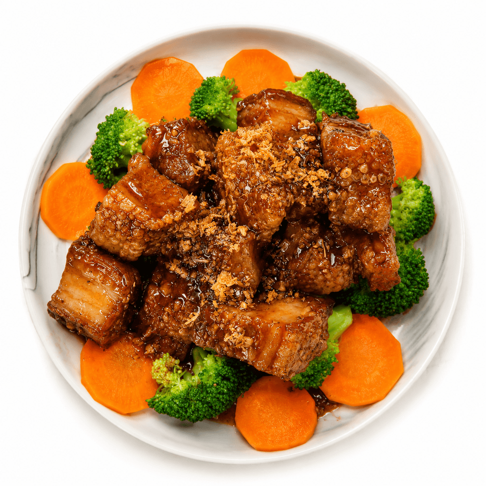 Garlic Crispy Pork Belly (Pad Ka Tiam Moo Grob)