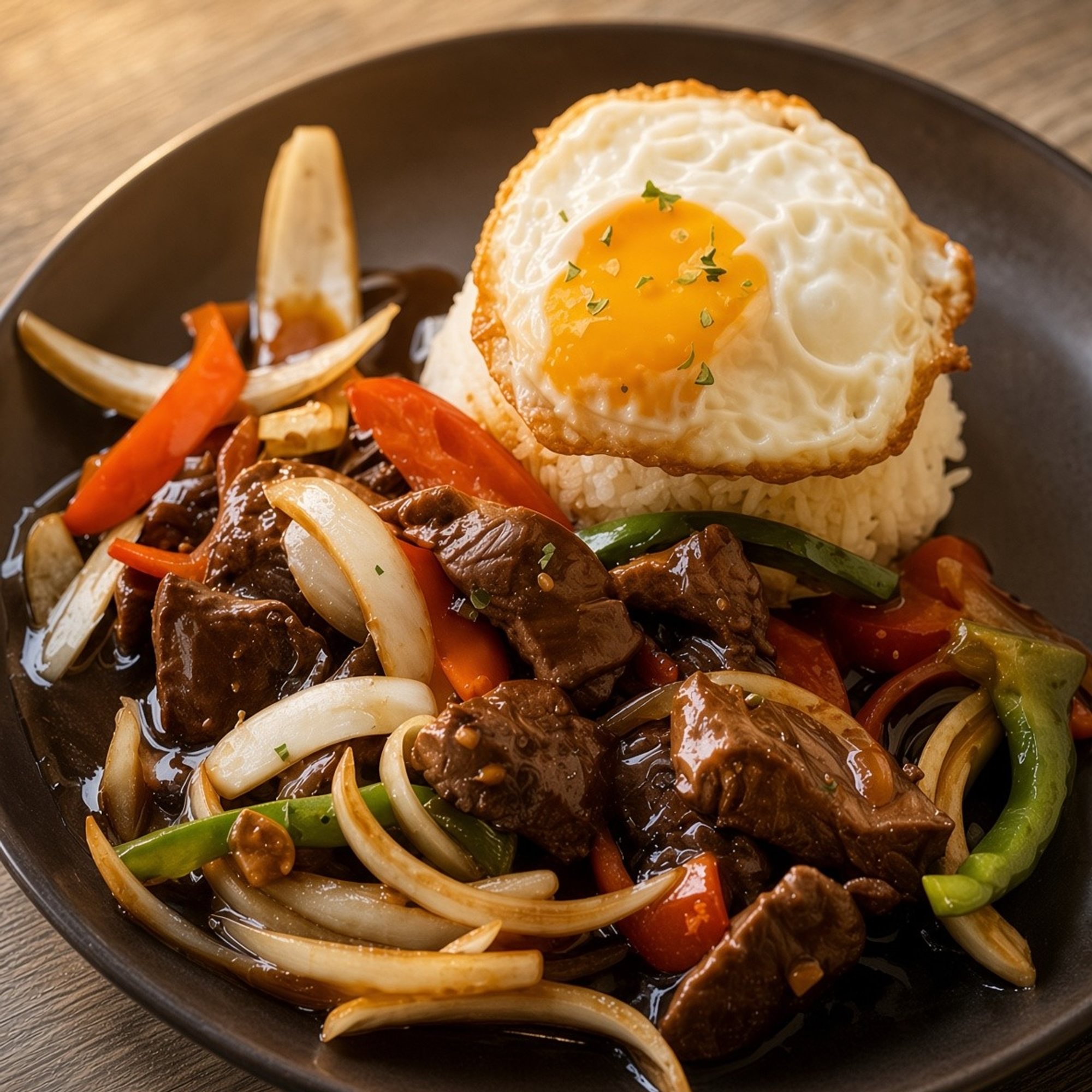 Steak Cubes & Fried Egg (Bò Lúc Lắc)