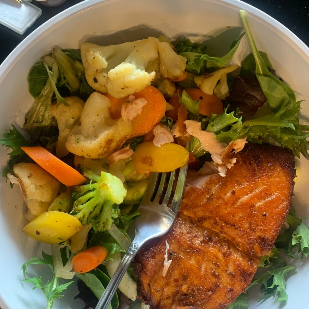 Blackened Salmon Salad
