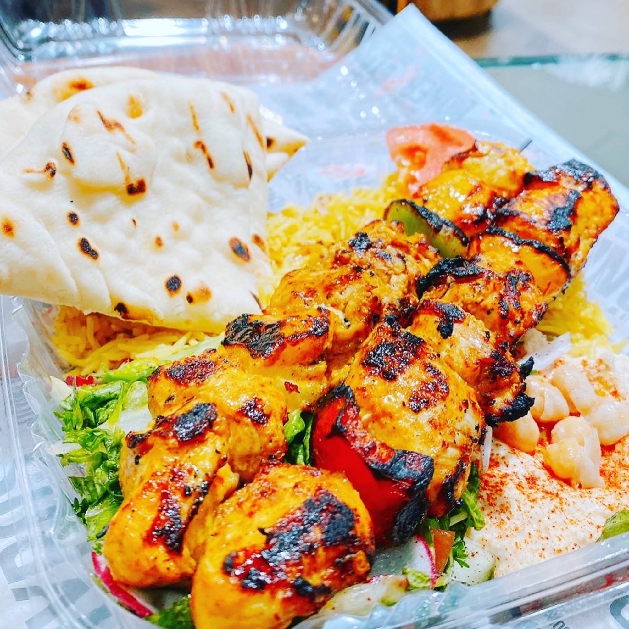 WEEKEND CHICKEN SHEESH KABAB PLATTER(WEEKENDS ONLY)