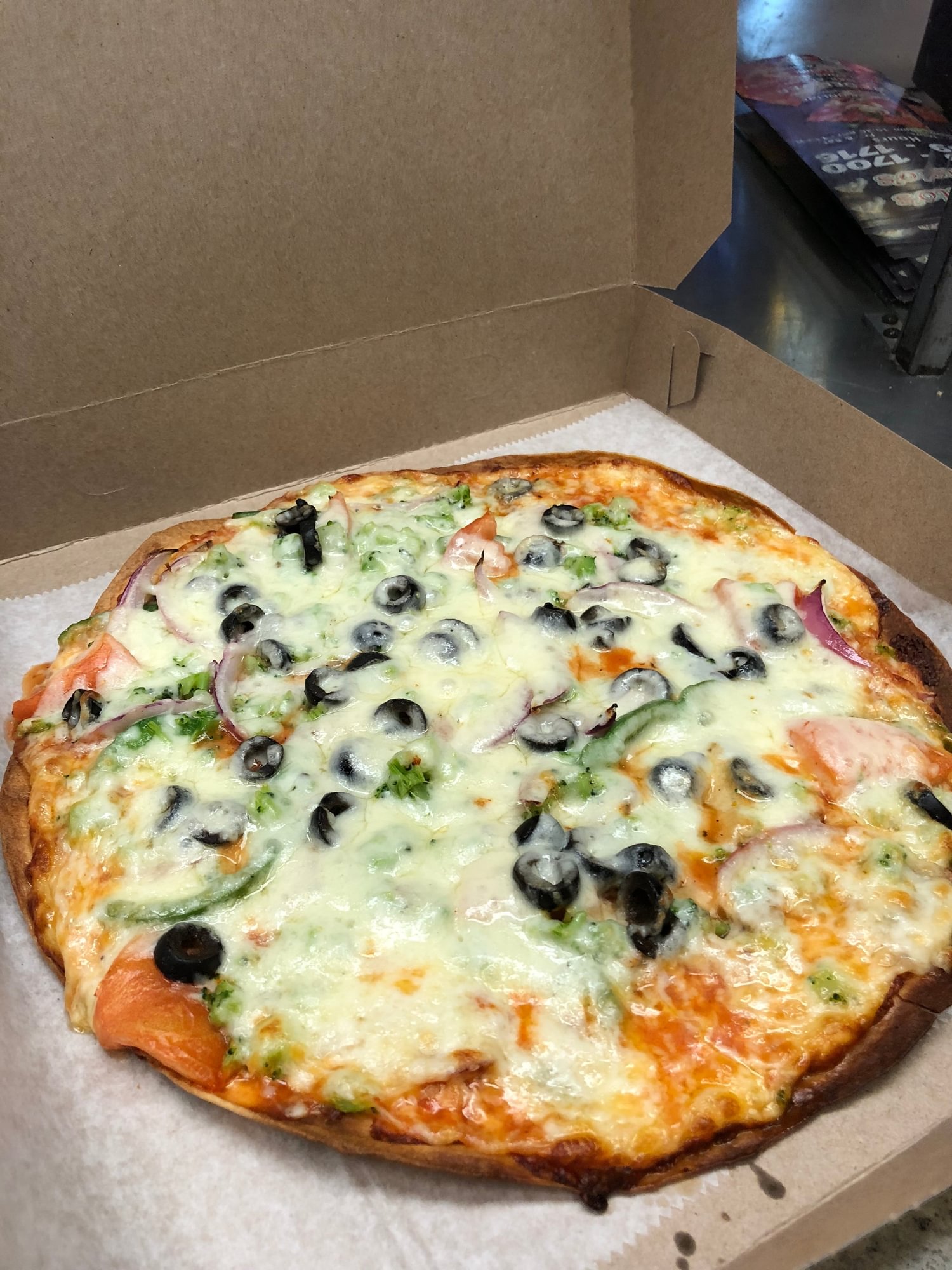Veggie pizzadilla
