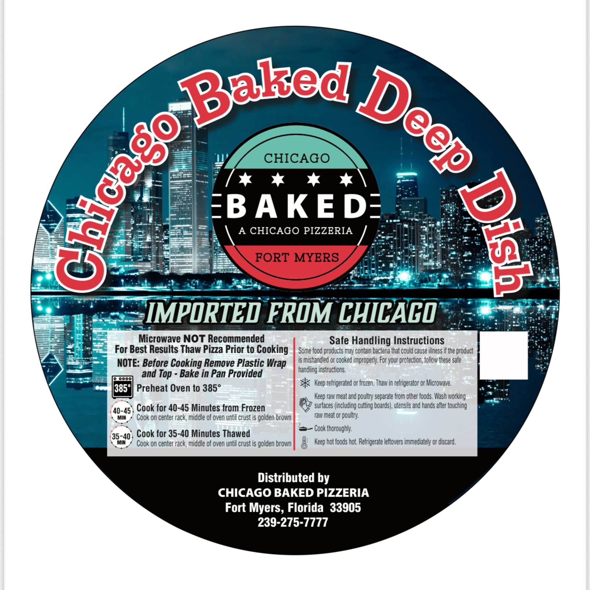 Frozen Deep Dish Pepperoni Pizza 10"