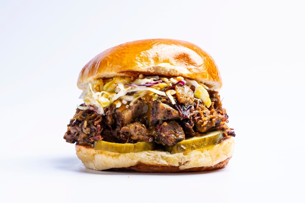 Chopped Texas Brisket Sandwich