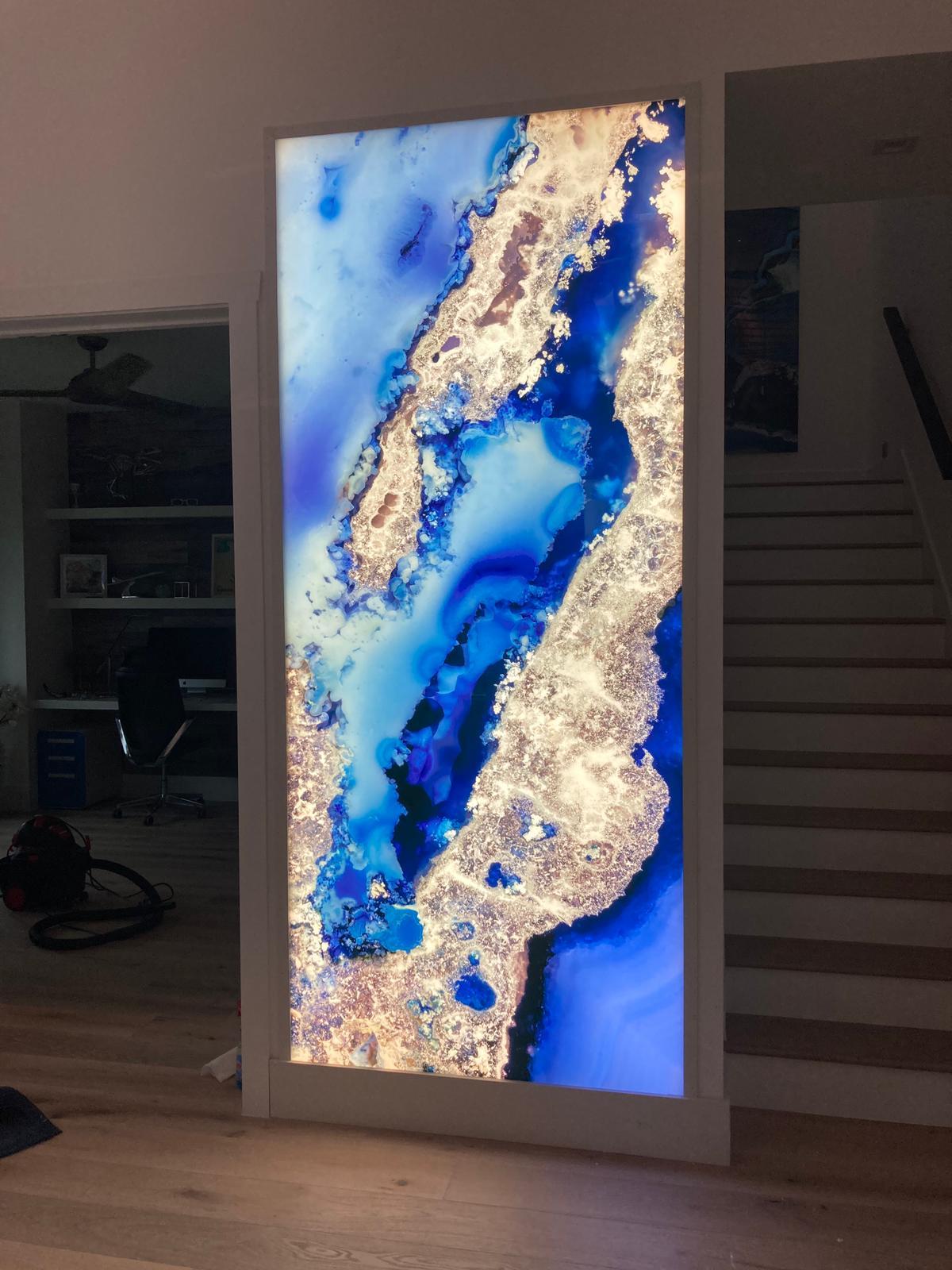 Backlit Glass Artwork