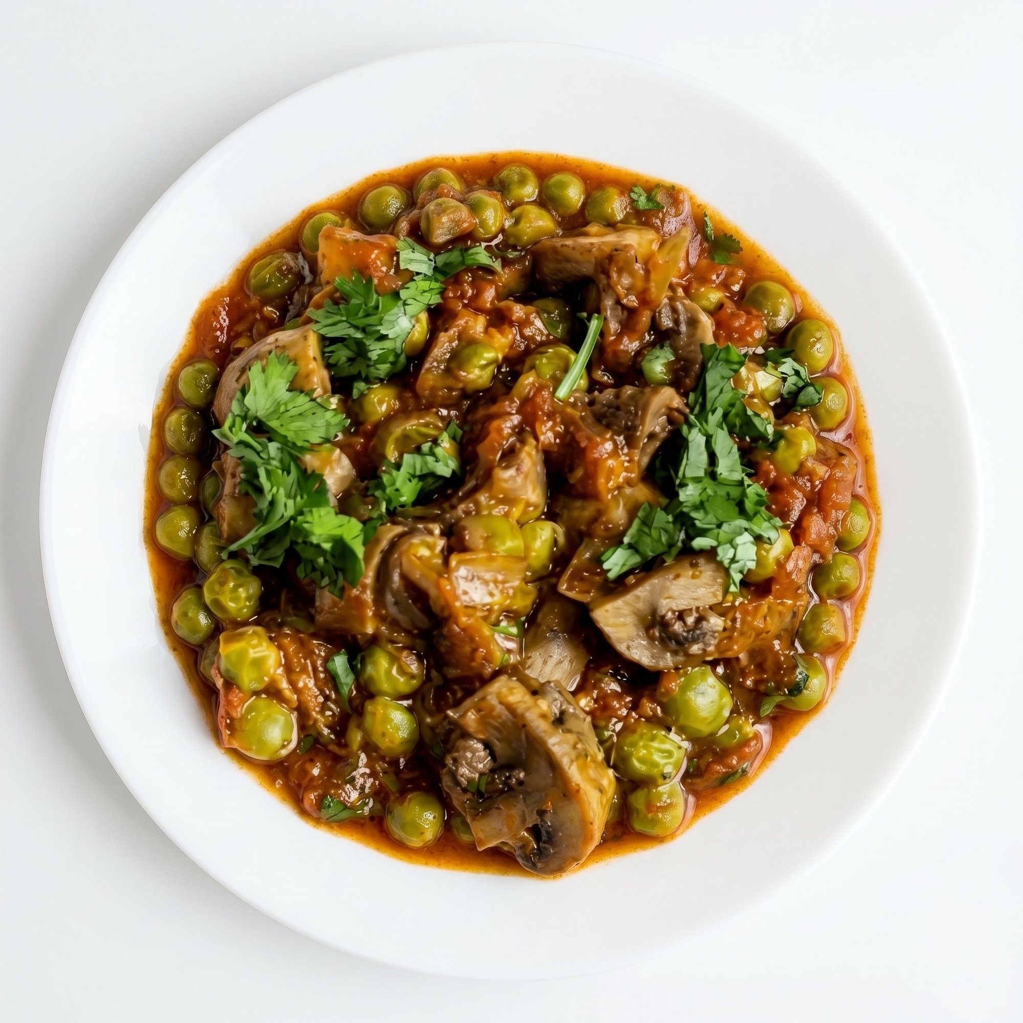 (Entree) Mushroom Matar