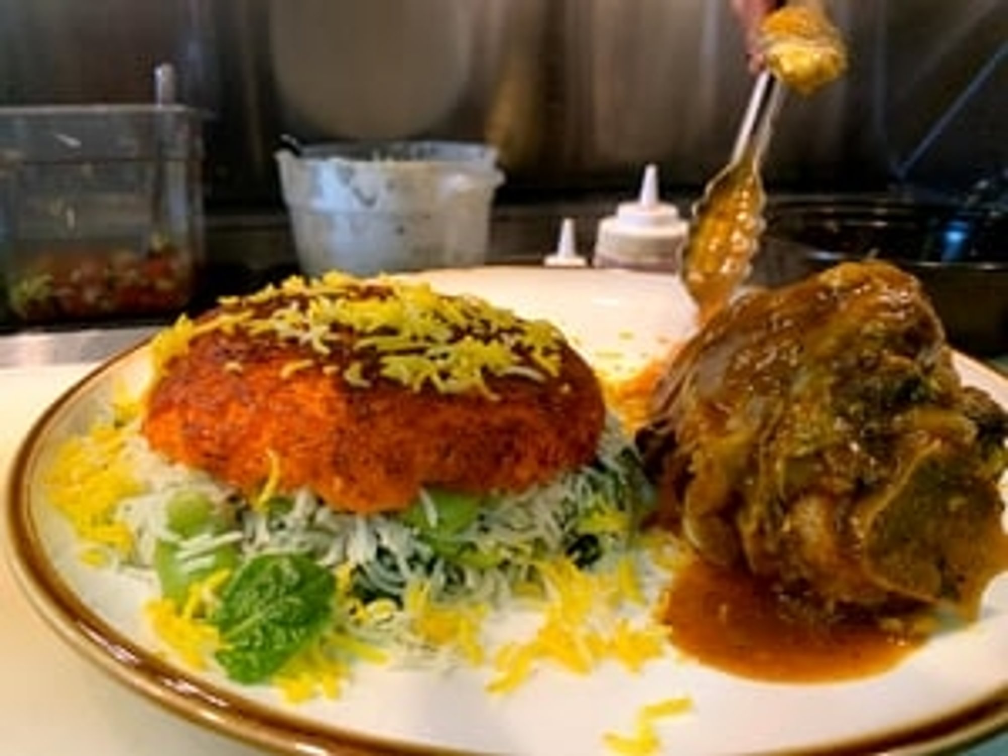 Baghali Polo (Fava Bean Rice & Lamb Shank)