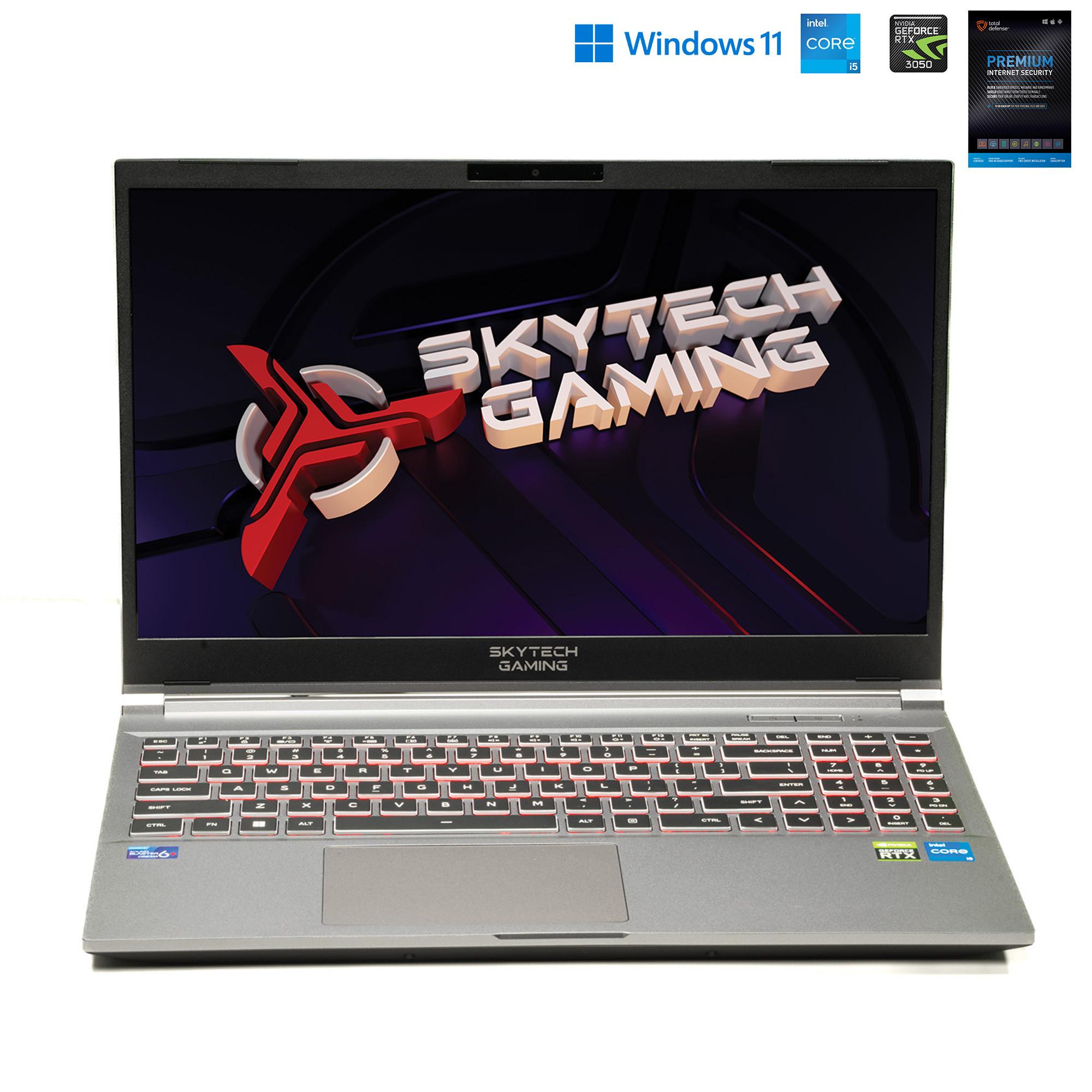 Skytech Lumi 3050 Gaming Laptop w/ Total Defense Internet Security