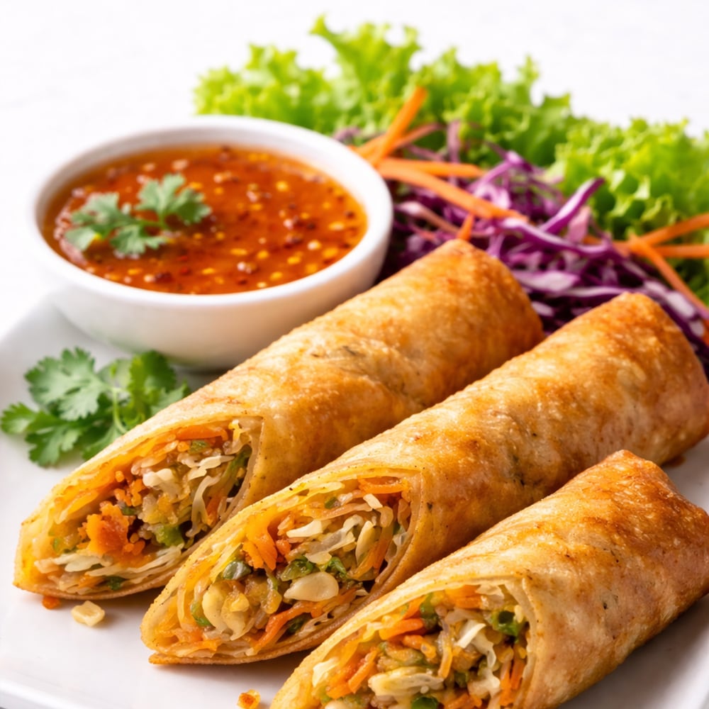 Crispy Spring Rolls 🌿