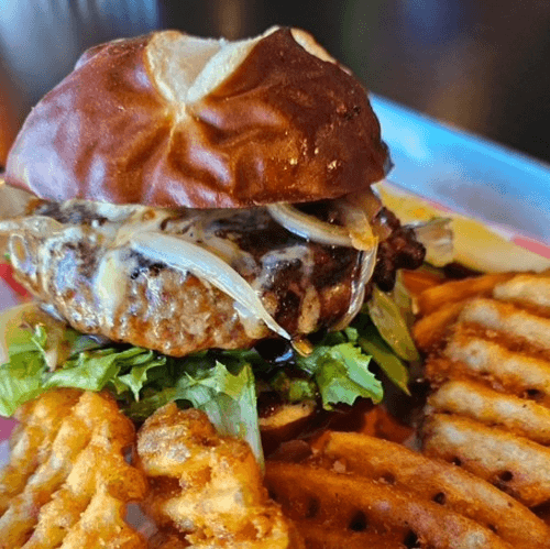 Bourbon Glazed Burger