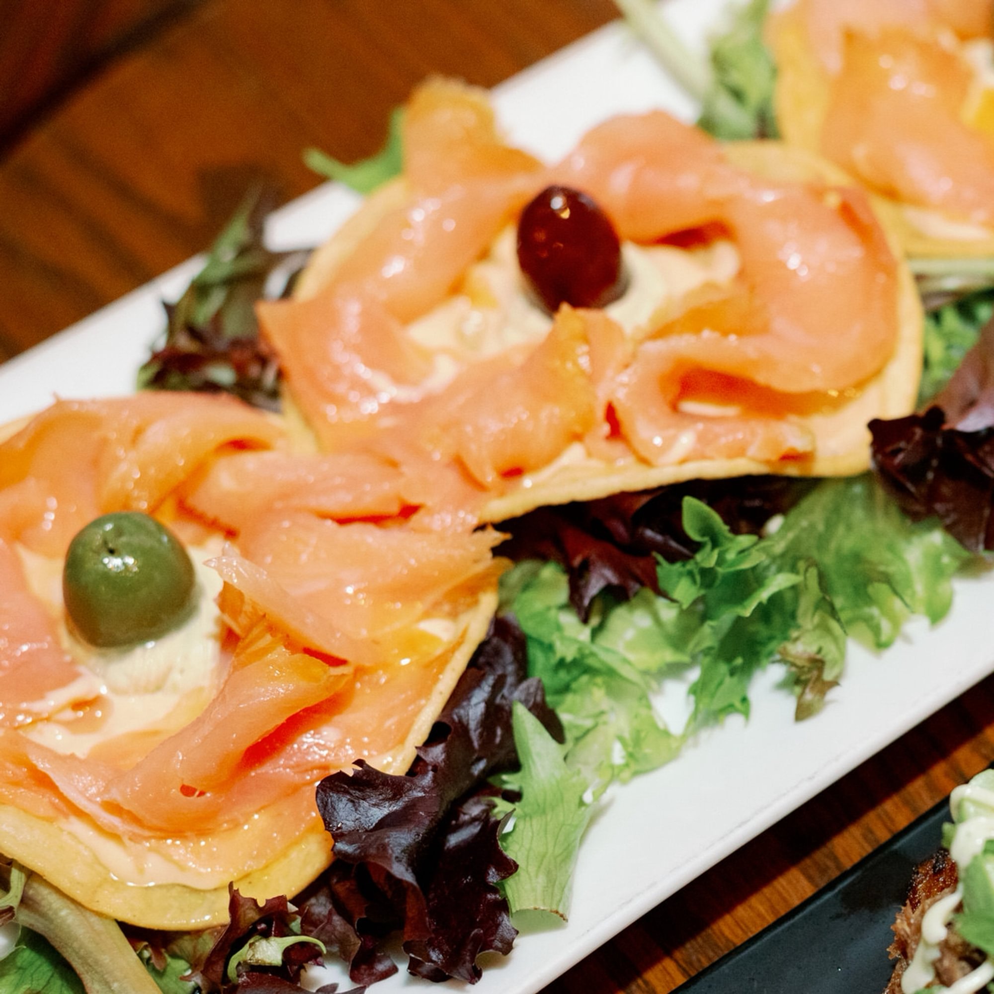 Smoked Salmon Tostadas