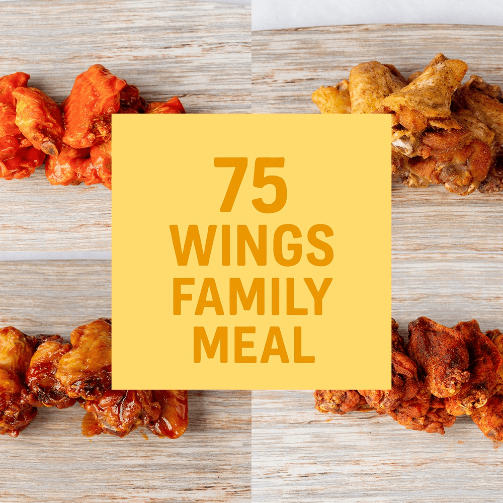 75 Piece Chicken Wings w/Fries, Soda