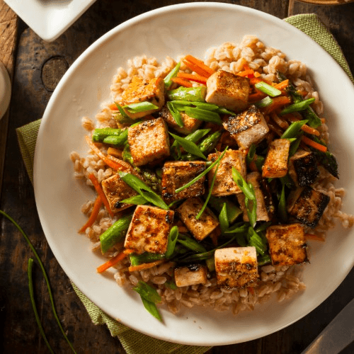 V6. Tofu Broken Rice - Com Dau Hu