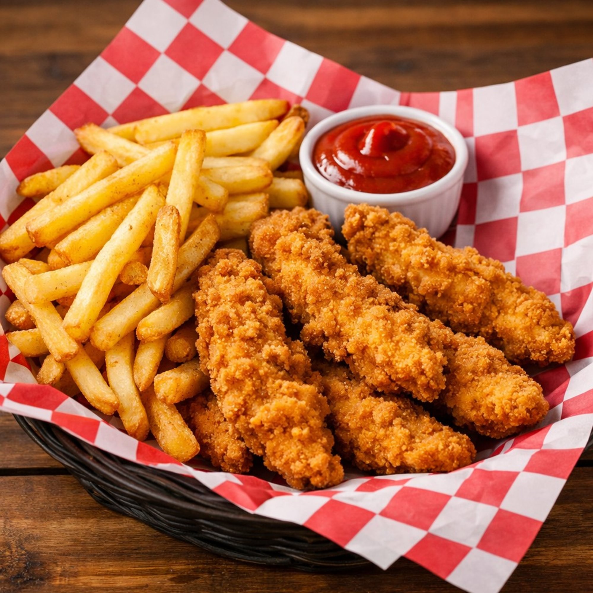 Kids 4 Pieces Chicken Tenders with Fries