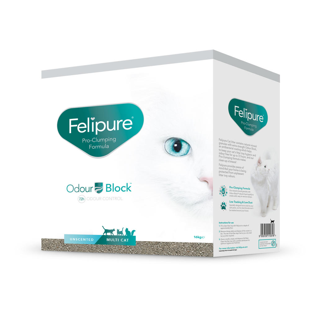 Felipure Multi Cat Unscented Litter 16kg (Delivery Surcharges Apply)