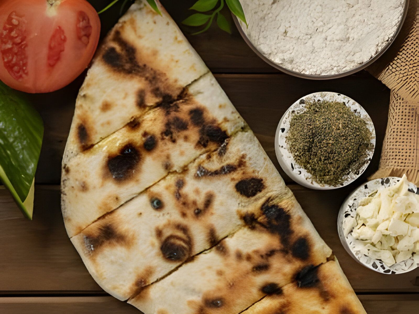 Zatar with Cheese - Saj