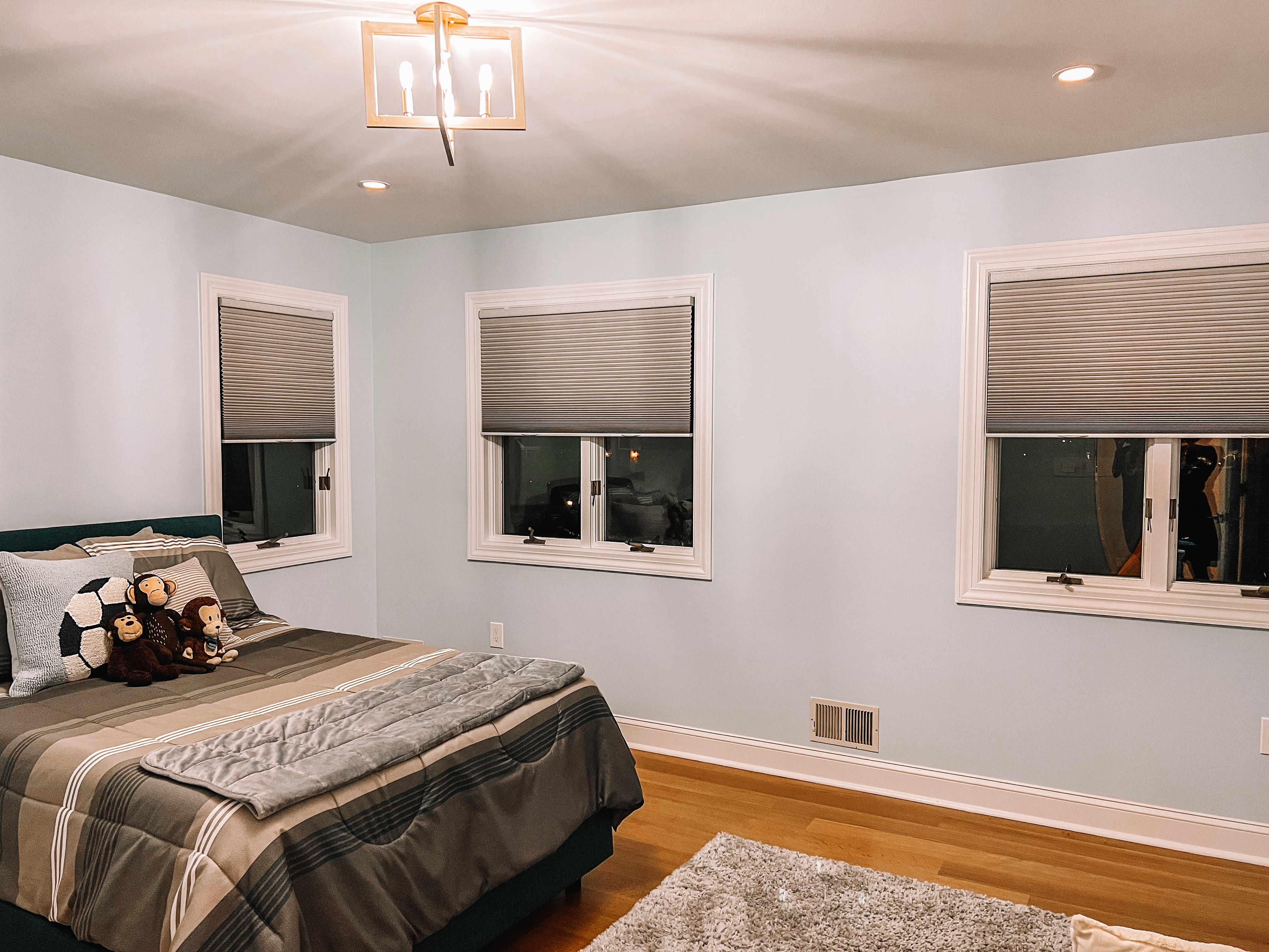 Great updated look to a kids room with these Gray Honeycomb Shades in Colts Neck, NJ