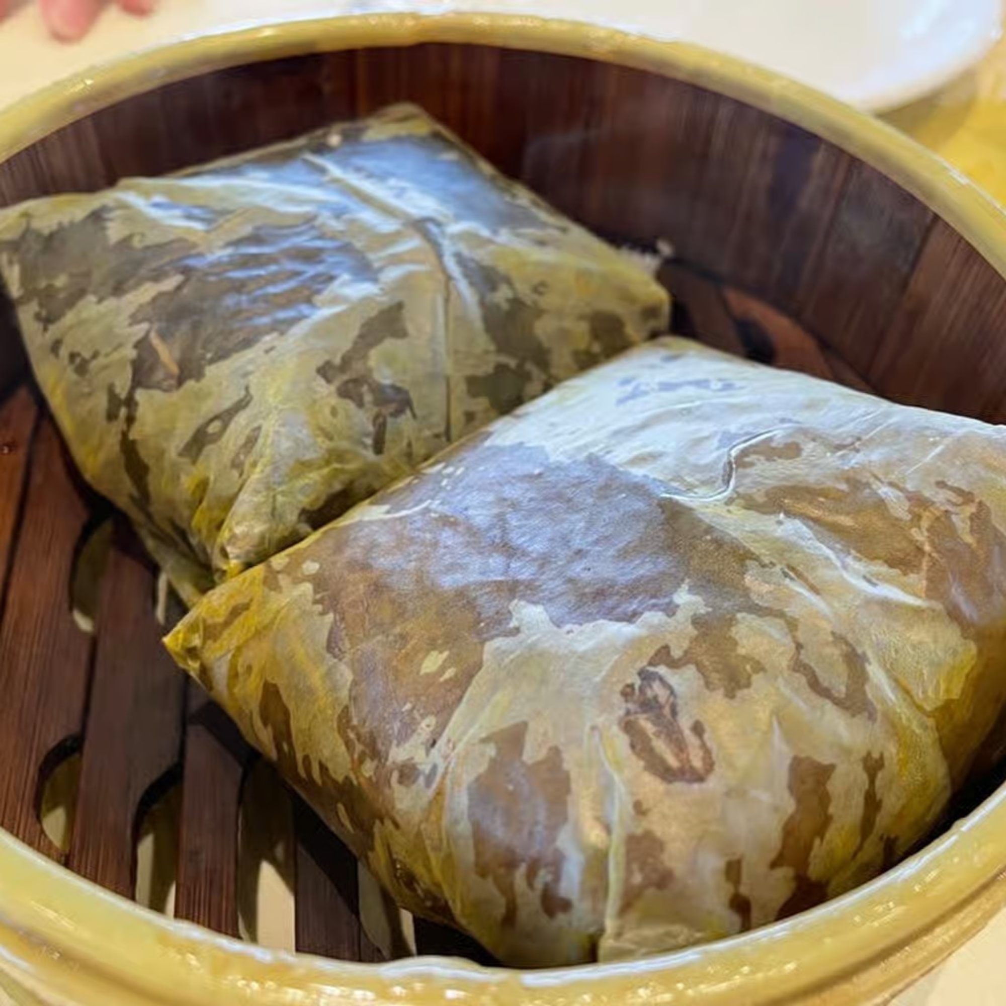 Sticky Rice & Chicken in Lotus Leaf (2) / 珍珠糯米雞