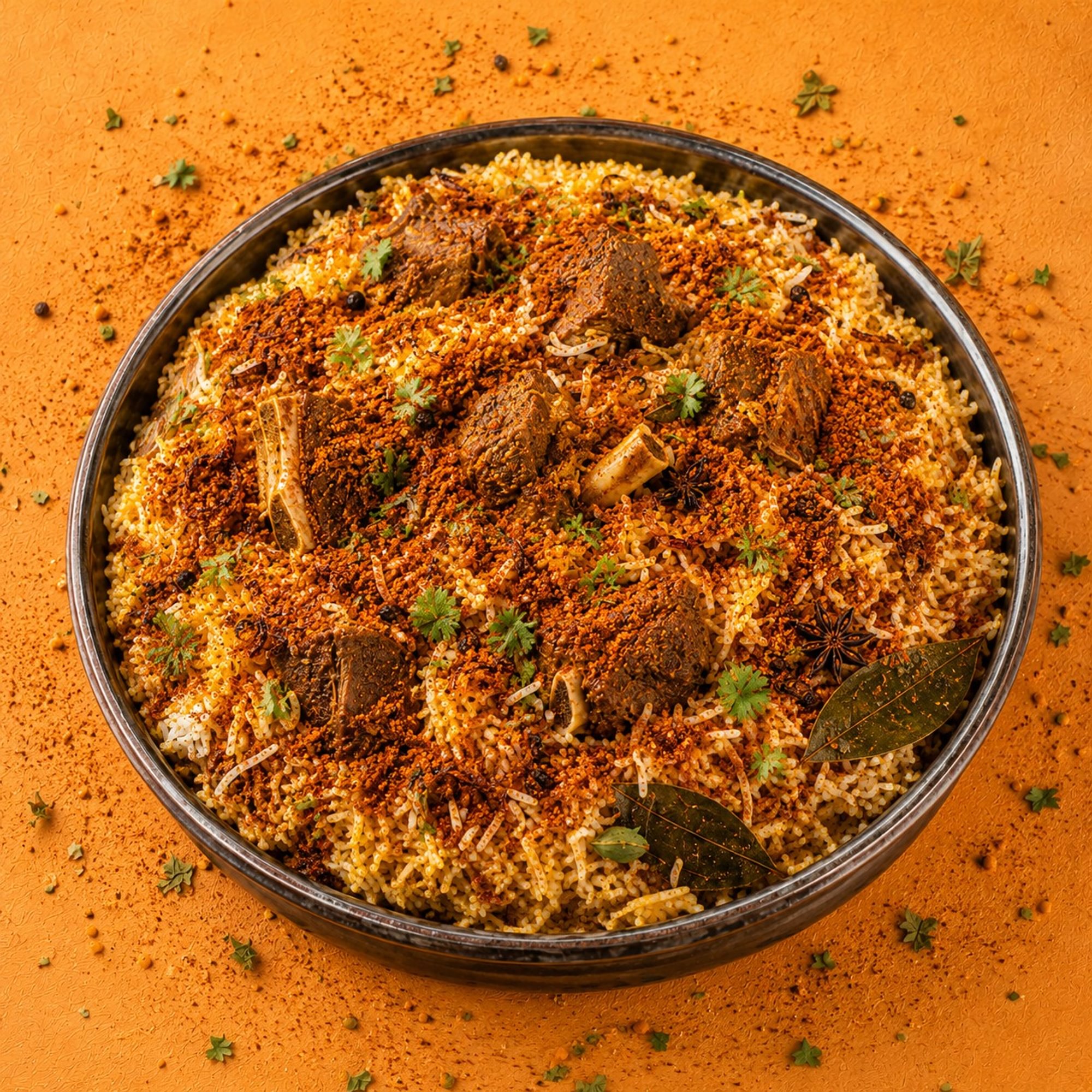 Karampodi Goat Biryani