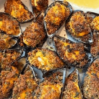 Mussels Gratinati