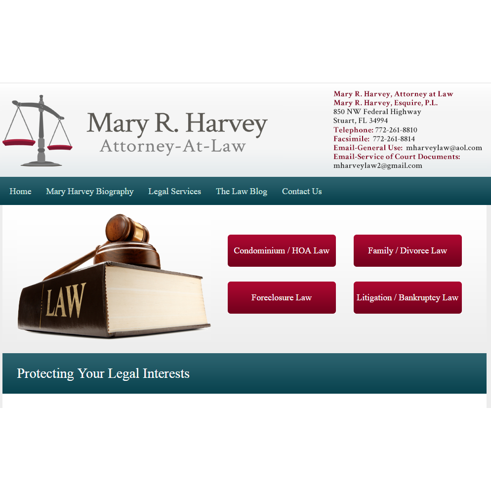 Mary R. Harvey, Esquire,  PL Logo