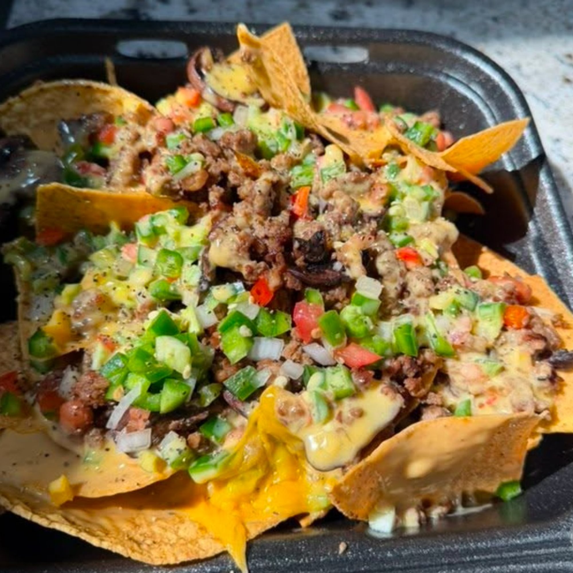 Loaded Brisket Nachos