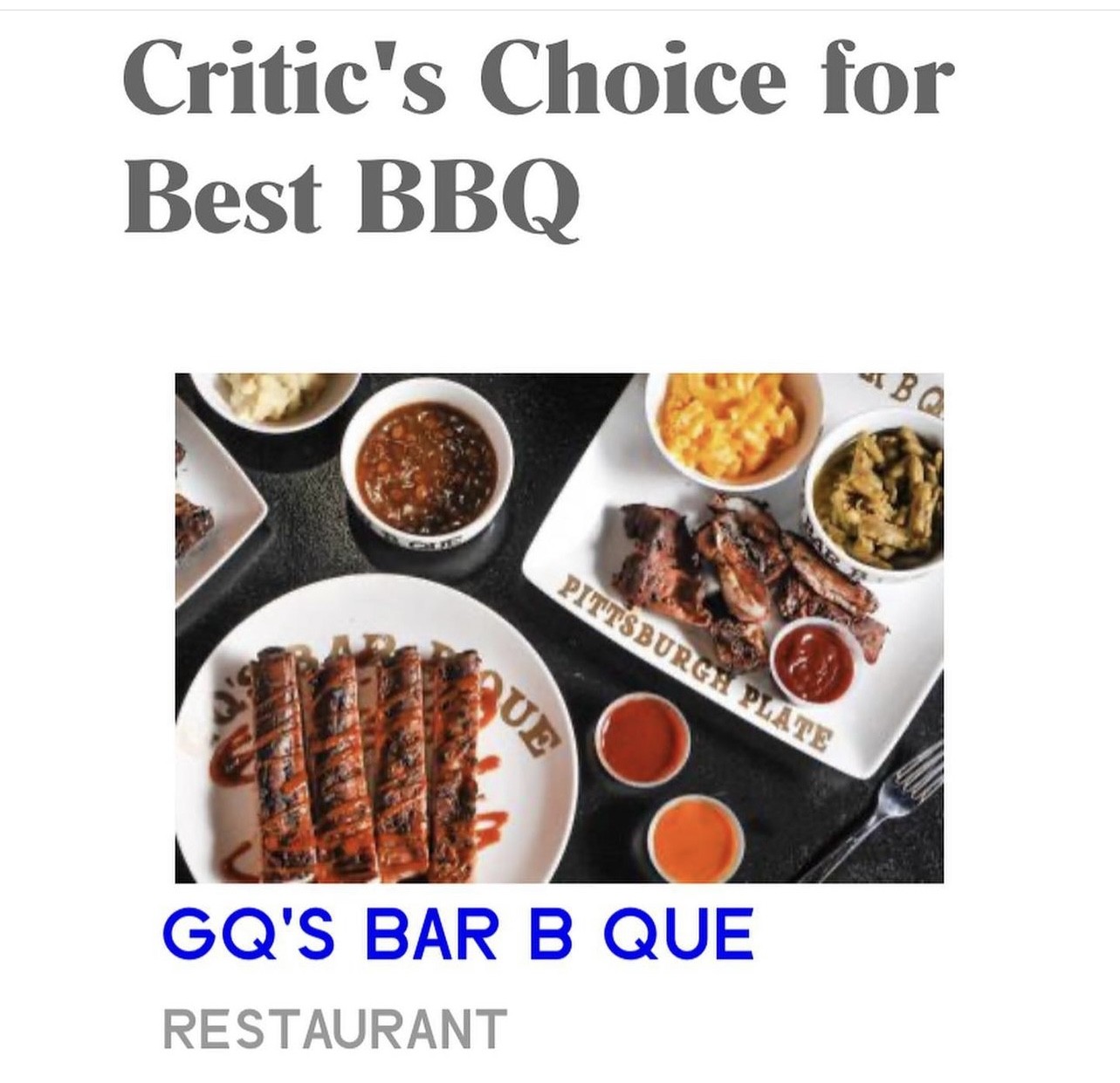 GQ's Bar-B-Que Image