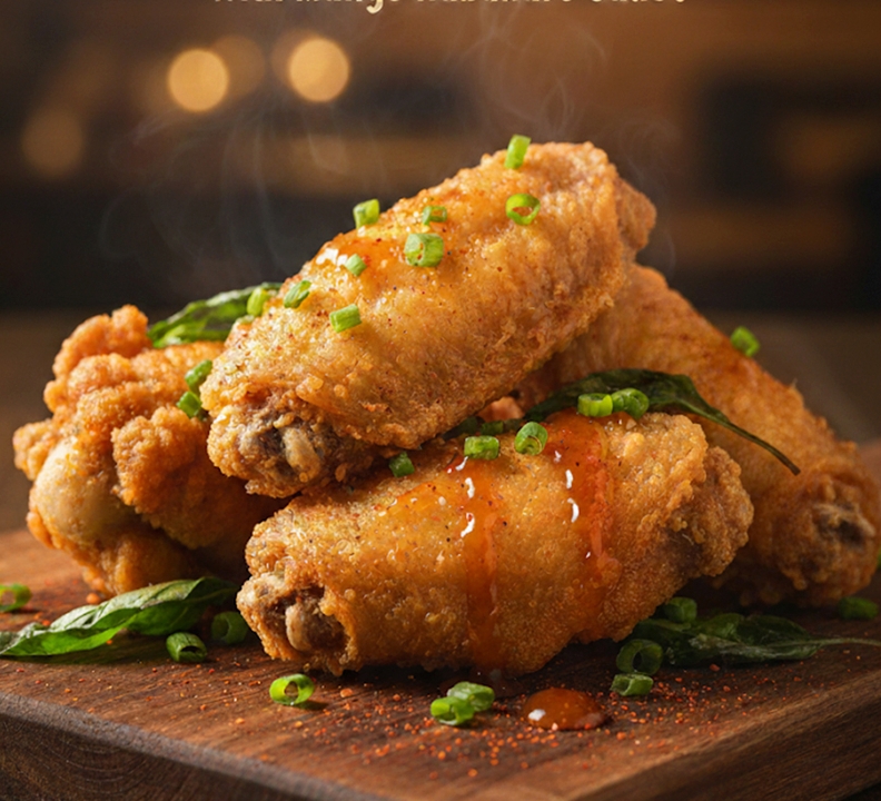 Crispy Fried Chicken Wings (6pcs) 酥炸鸡翅 (6只)