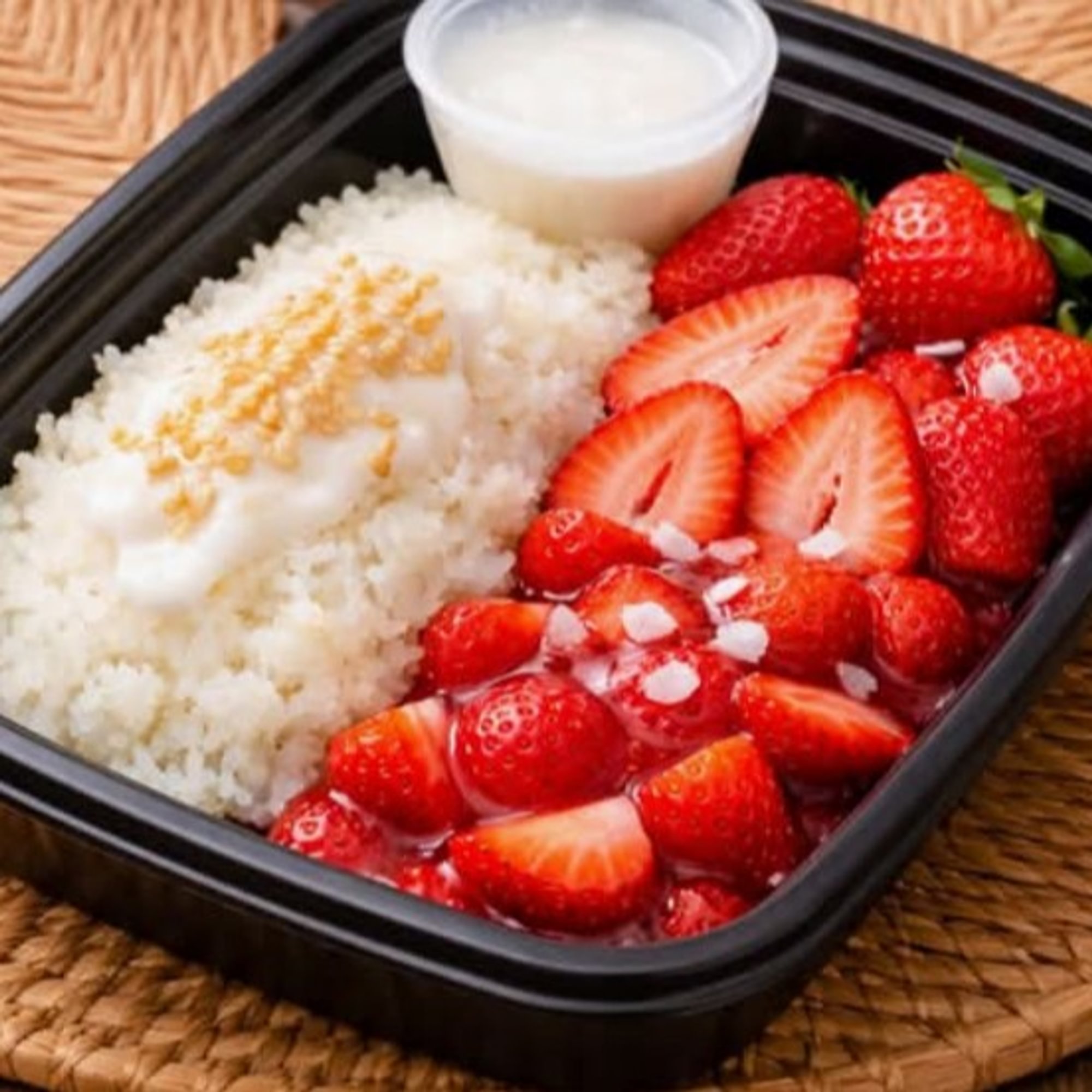 Thai Strawberry Coconut Sticky Rice (new)