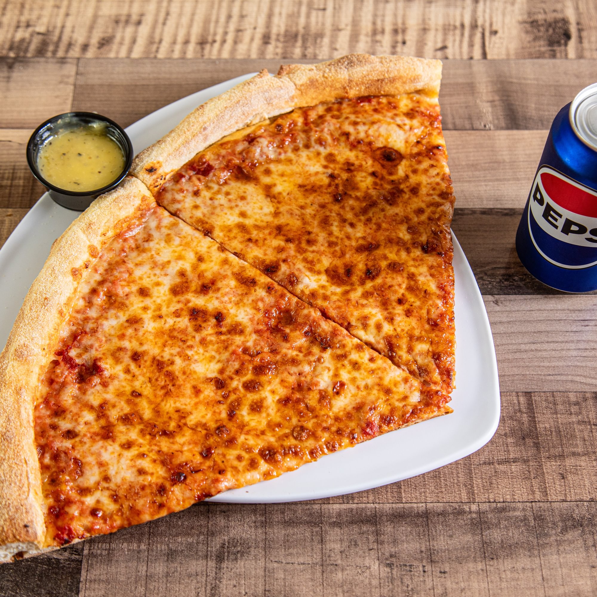 2 slices + soda