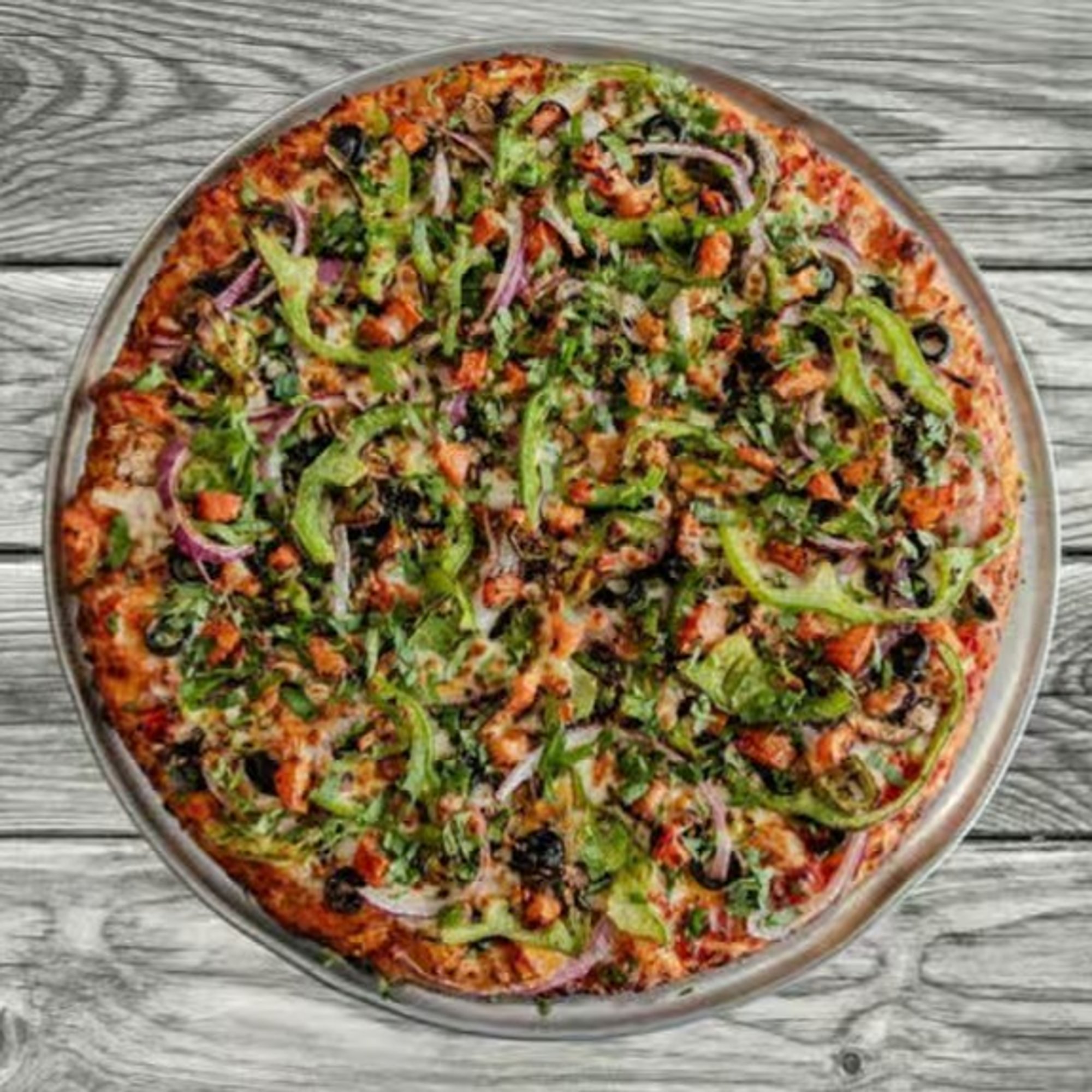 Indian Veggie Delight Pizza