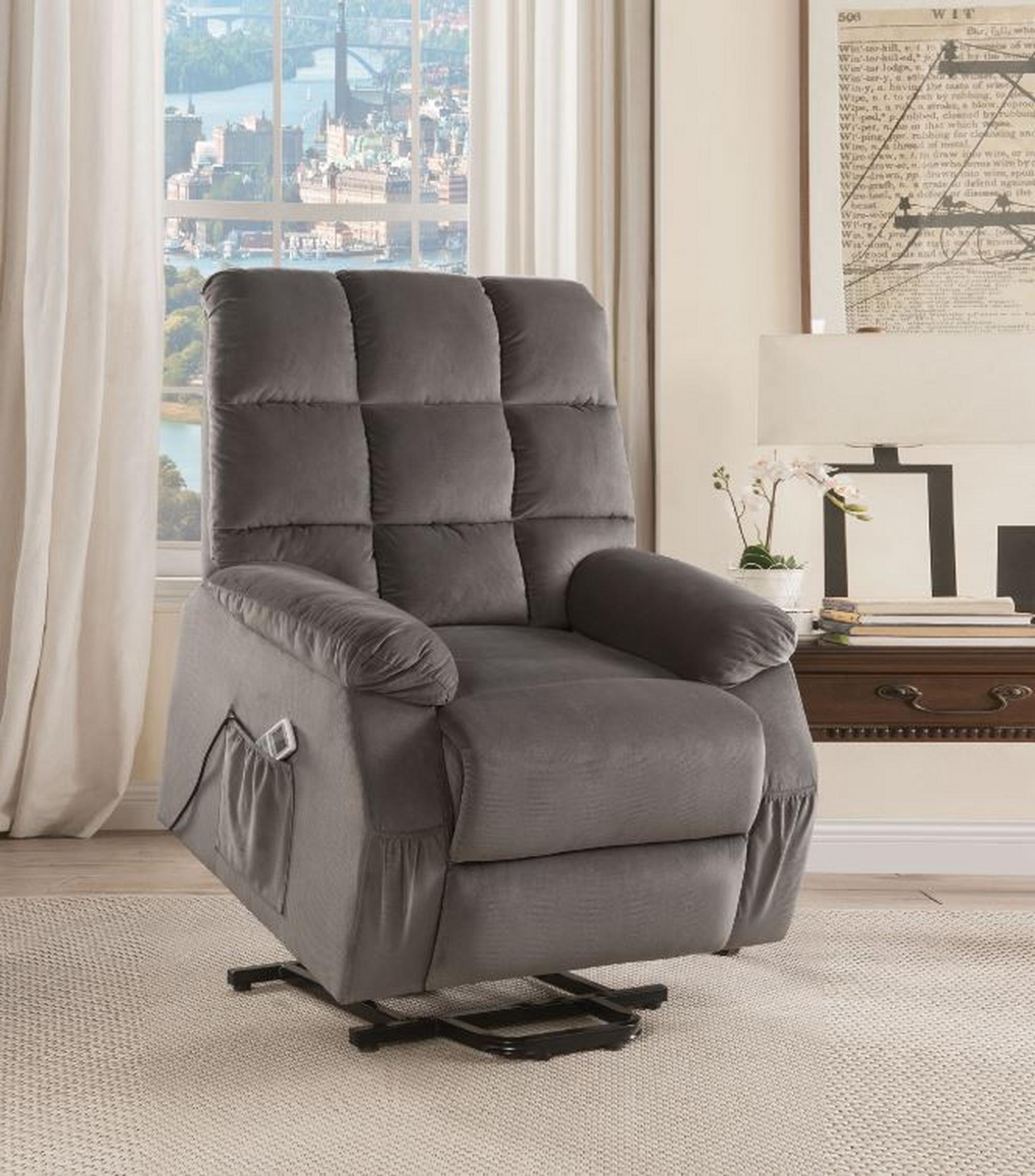 Ipompea Recliner with Power Lift - Gray