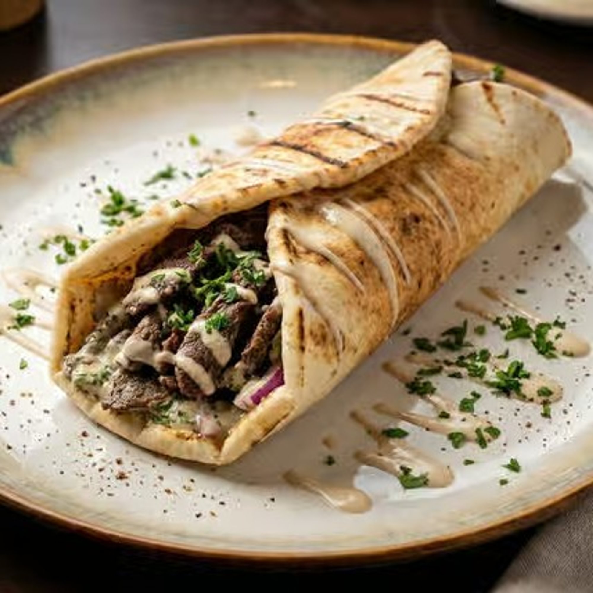 Beef Shawarma Wrap