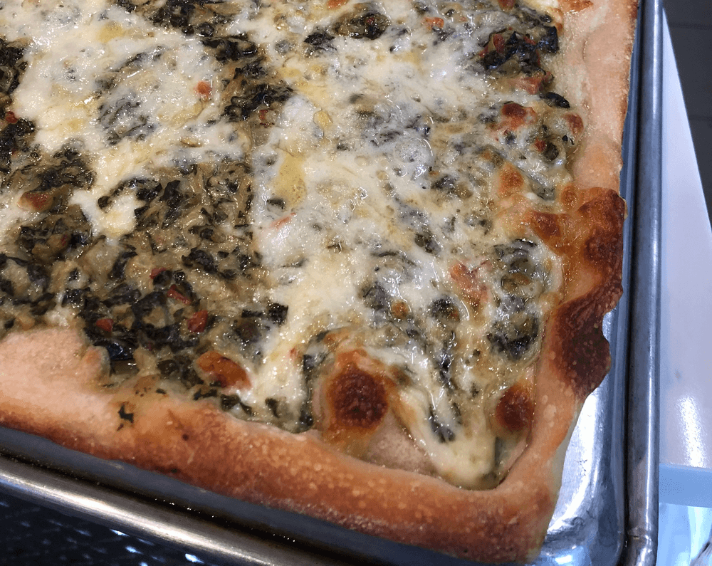 Grandma Artichoke & Spinach Dip Pizza