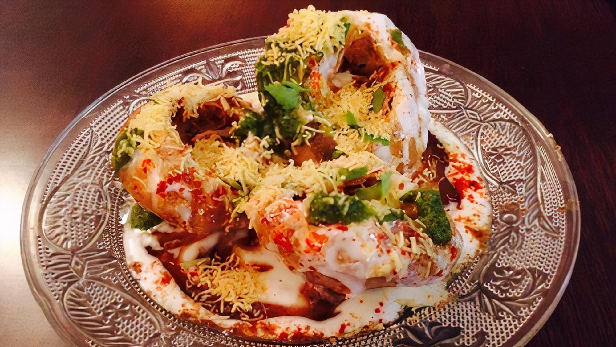 Kachori Chaat- New! (3pcs)