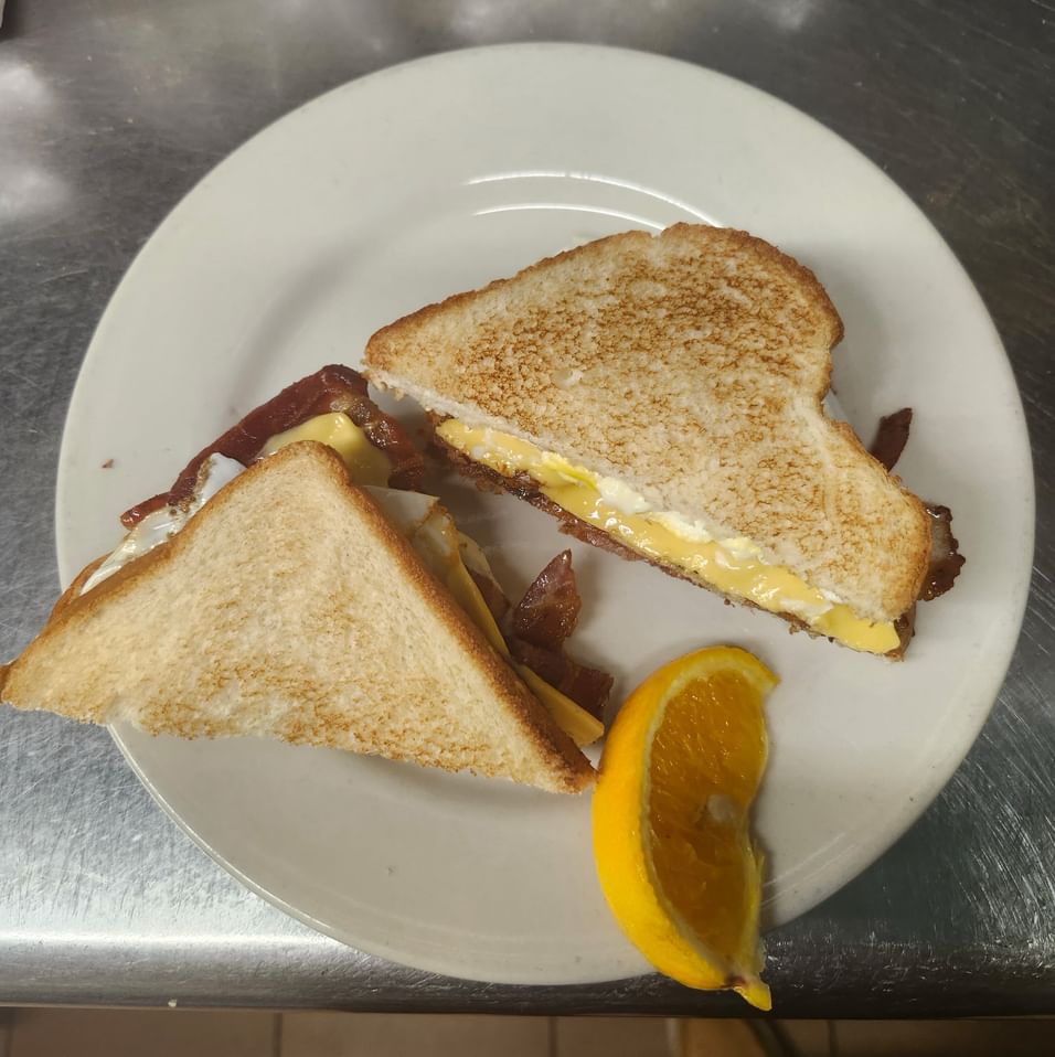 Egg Meat Cheese Sandwich