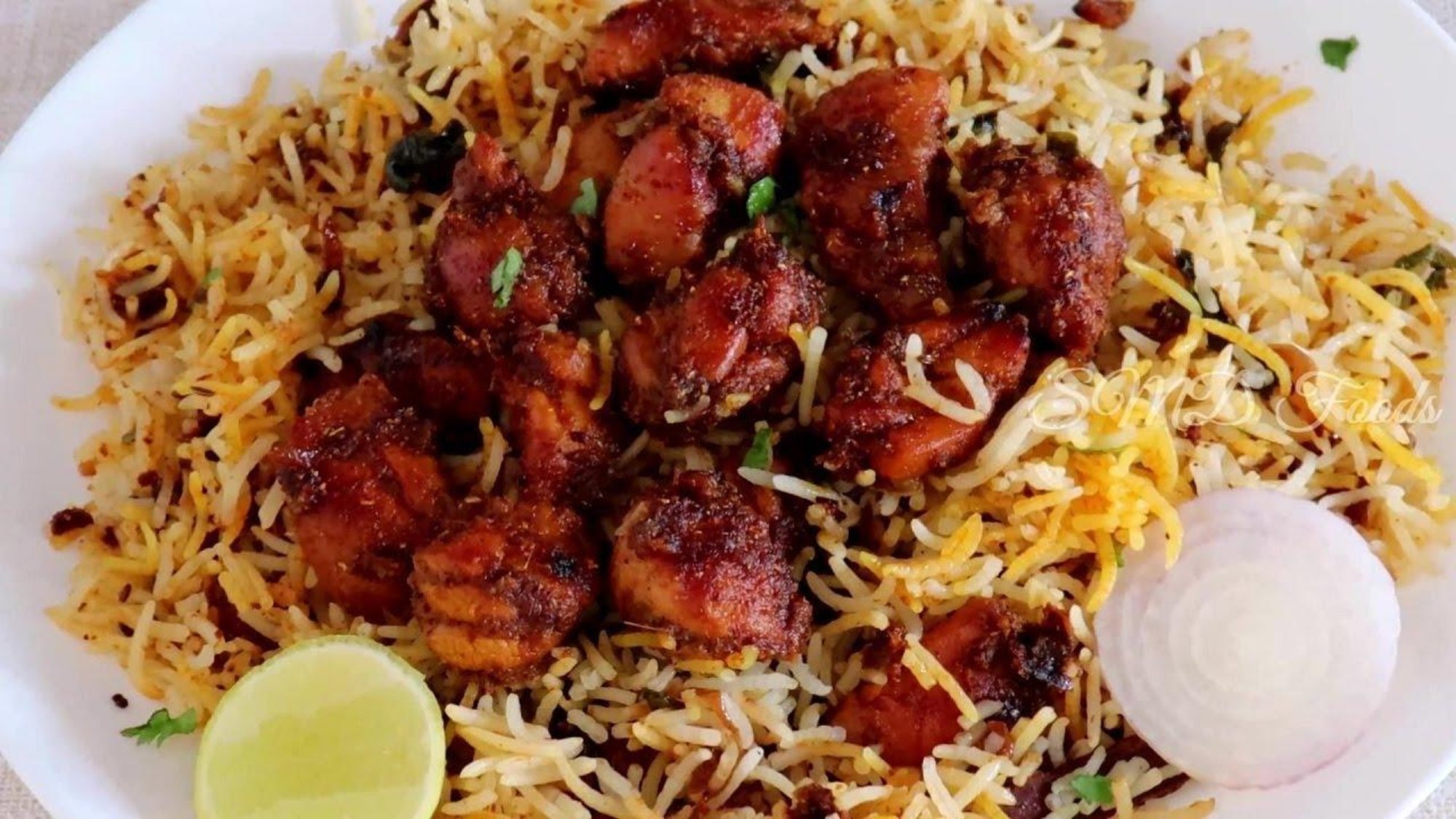 Bharath Cafe Chicken Fry Piece Biriyani