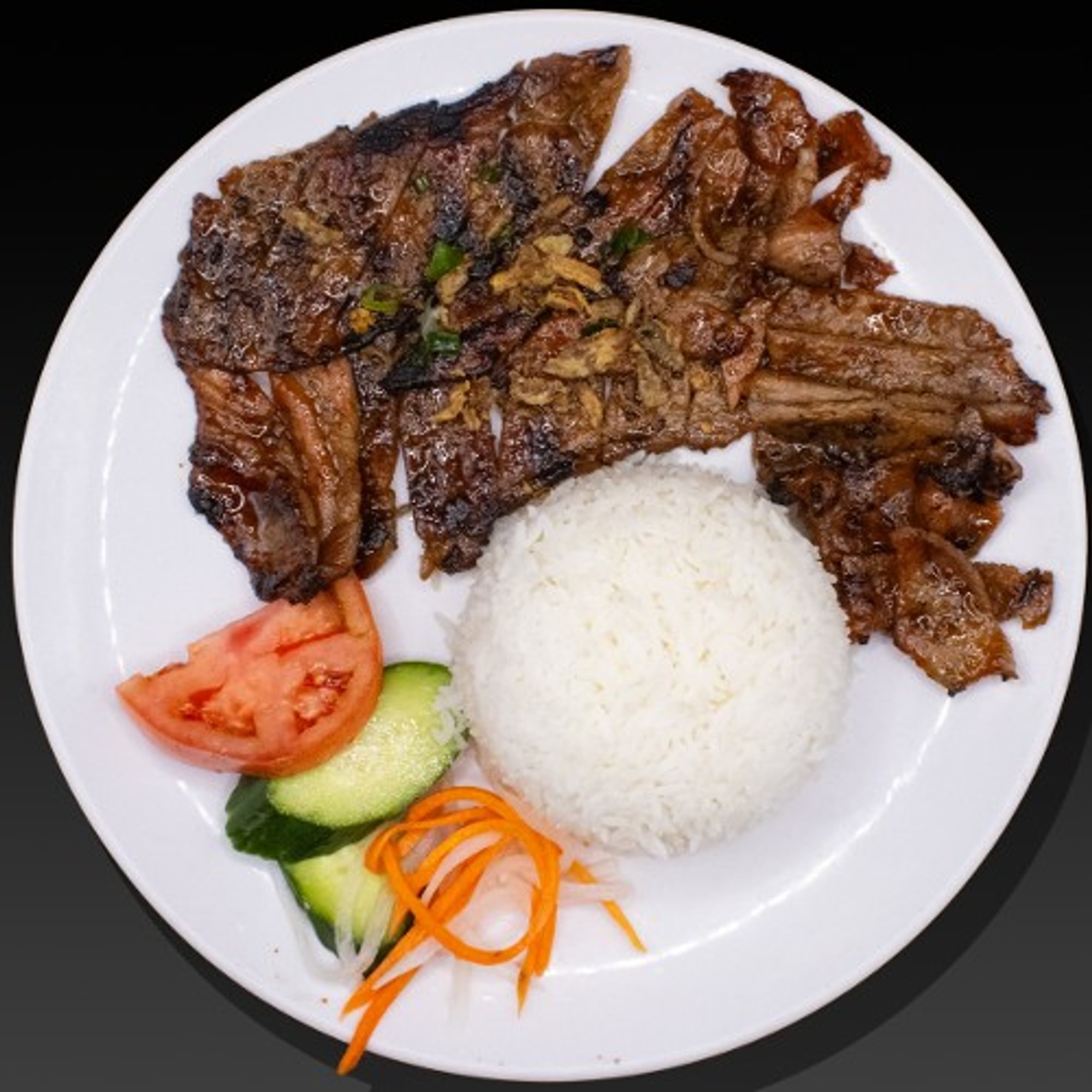 Grilled Meat Rice Plate