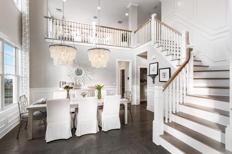 Graphic depiction: Breathtaking entry and dining room
