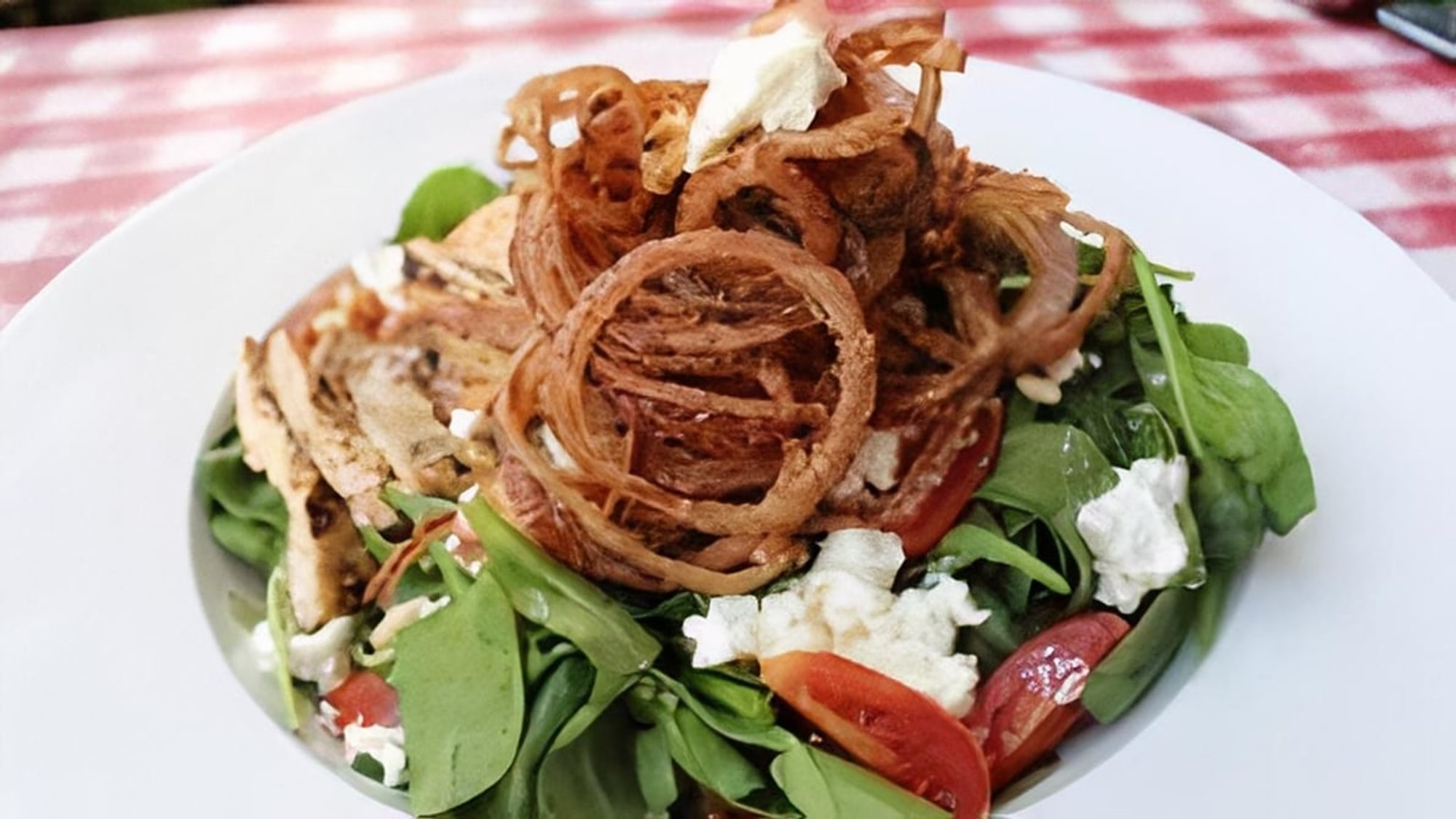 Balsamic spinach salad