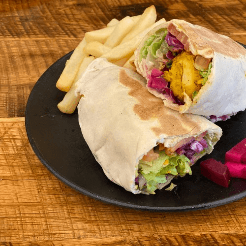 Grilled Chicken Kabob Sandwich