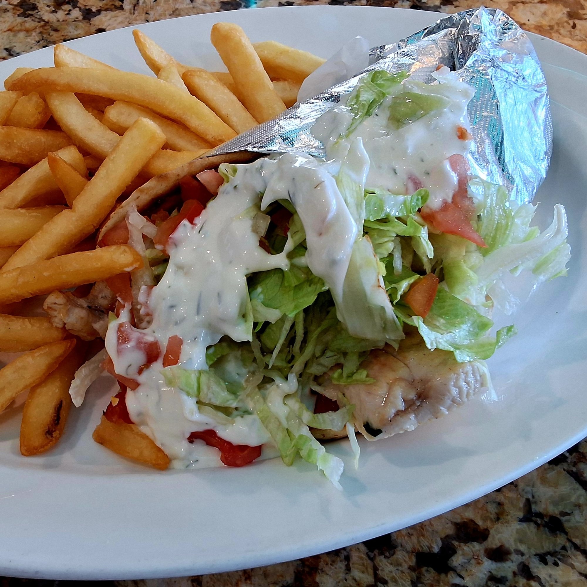 Chicken Souvlaki Sandwich