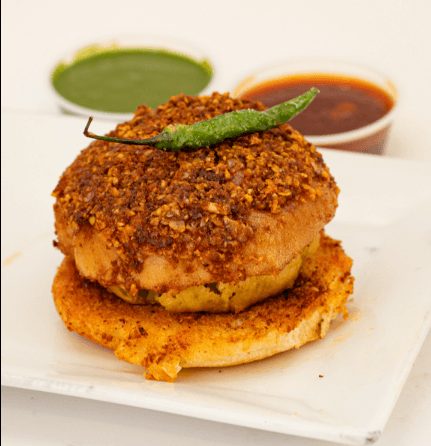 Garlic cheese vada pav