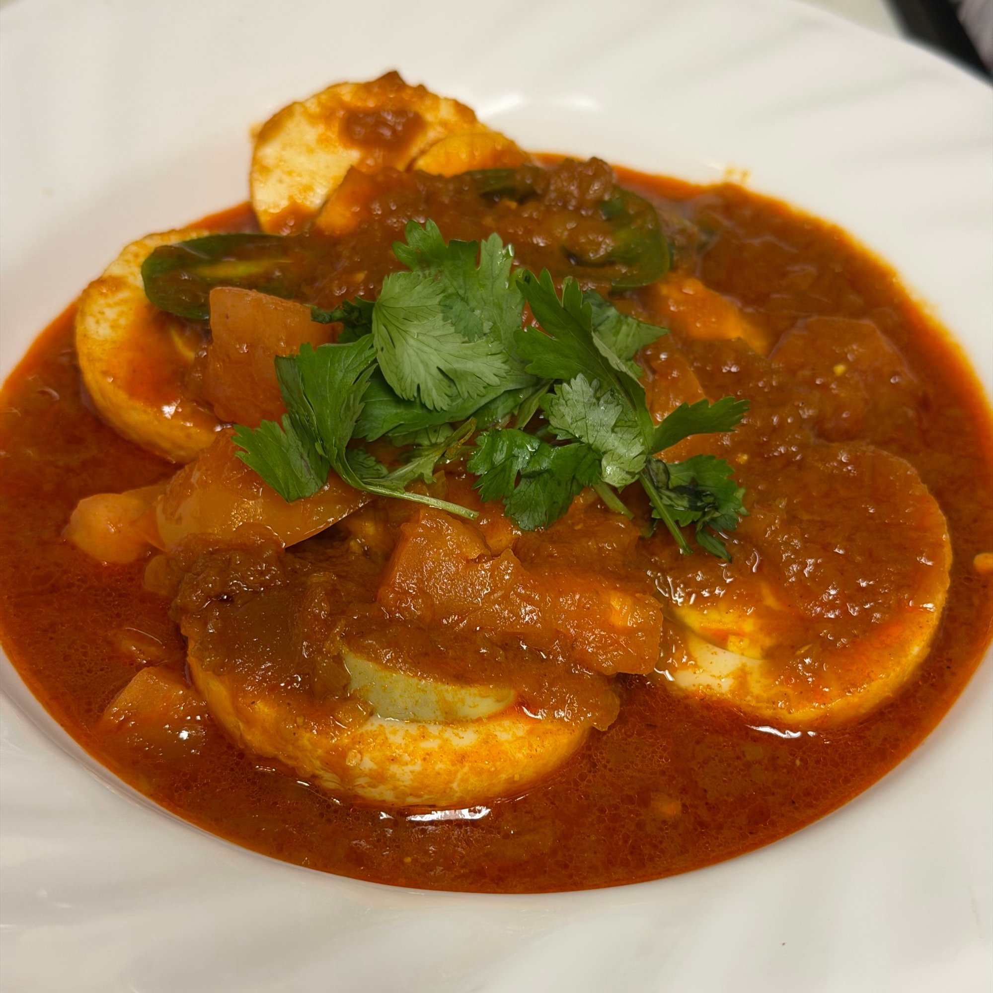 Burmese Eggs Curry