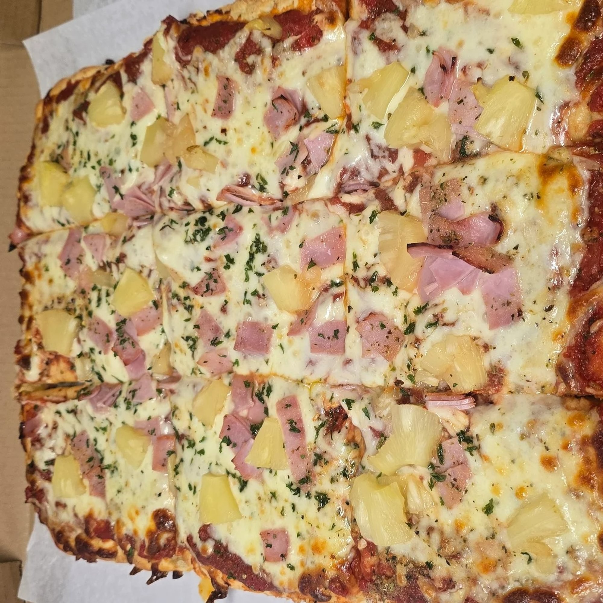The Aloha (Hawaiian) Sicilian Pizza