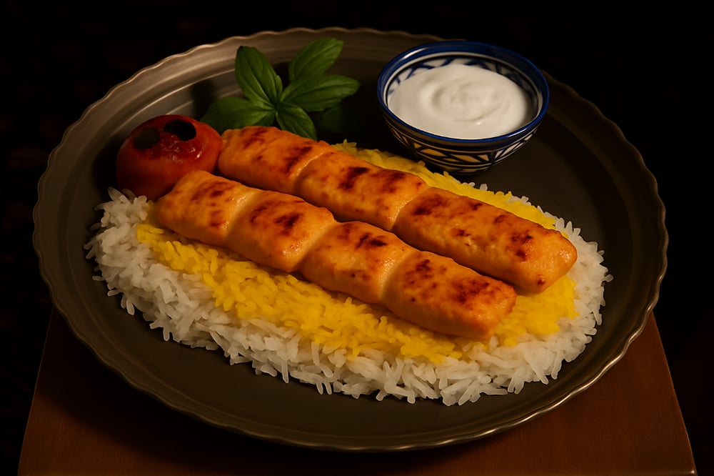 Double Chicken Kabob (جوجه کباب)